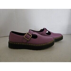 Woman's 5 Dr Martens Zavala Mary Jane Platform Shoes Purple UK 3 EU 36